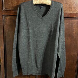 J CREW FACTORY MERINO BLEND V NECK SIZE XL